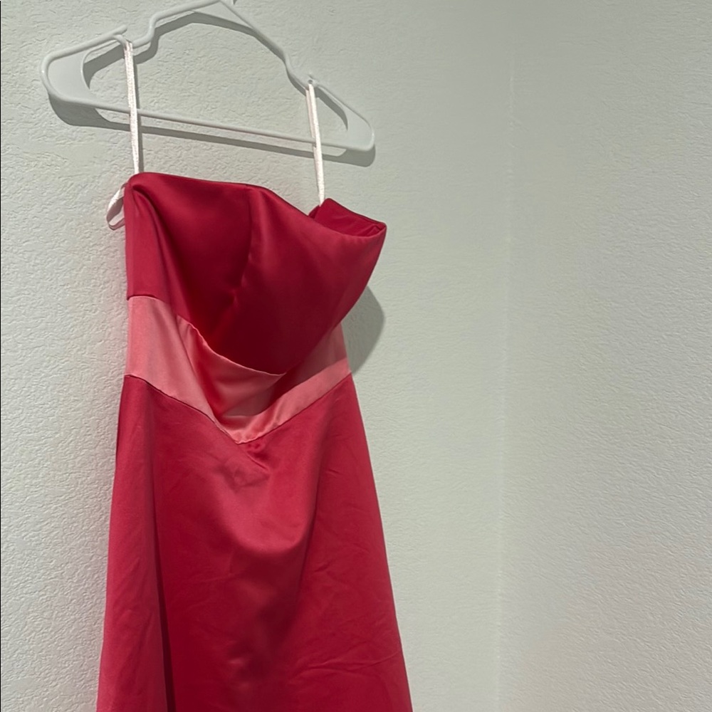 Mori Lee Red Spaghetti Strap Sundress - Picture 5 of 13